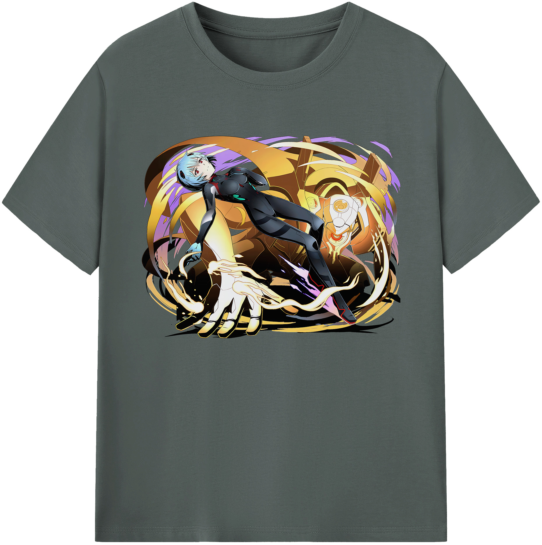 （画像用） EVA 新世紀エヴァンゲリオン 綿100％ メンズ半袖Tシャツ｜肌触りやわらか＆通気性